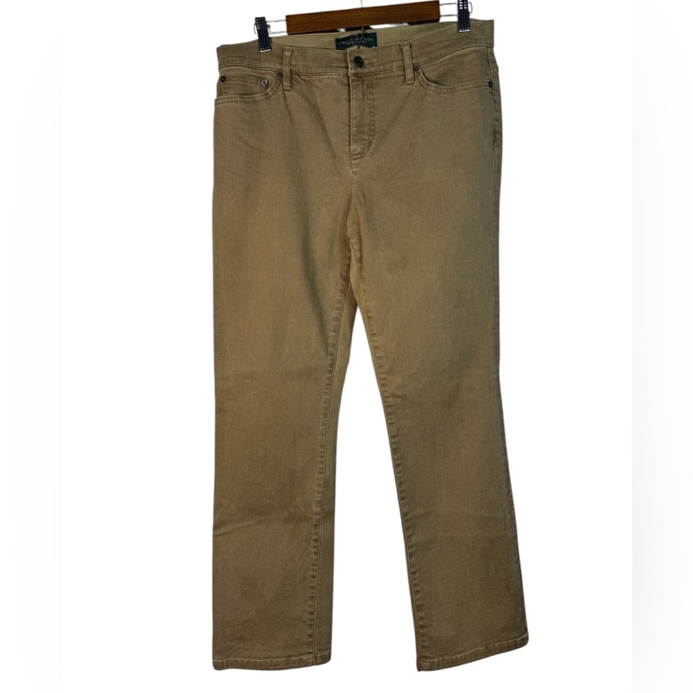 Lauren Jeans Co. Ralph Lauren 12 Petite Women's Tan Jeans